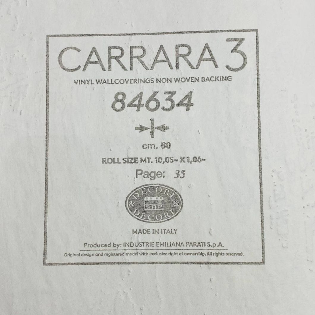 Обои виниловые на флизелиновой основе Emiliana Parati Carrara бежевый 1,06 х 10,05м (84634)