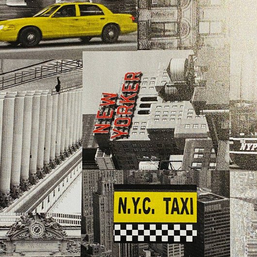 Самоклейка декоративна GEKKOFIX чорно-біла місто з таксі напівглянець 0,45 х 2м (11917)