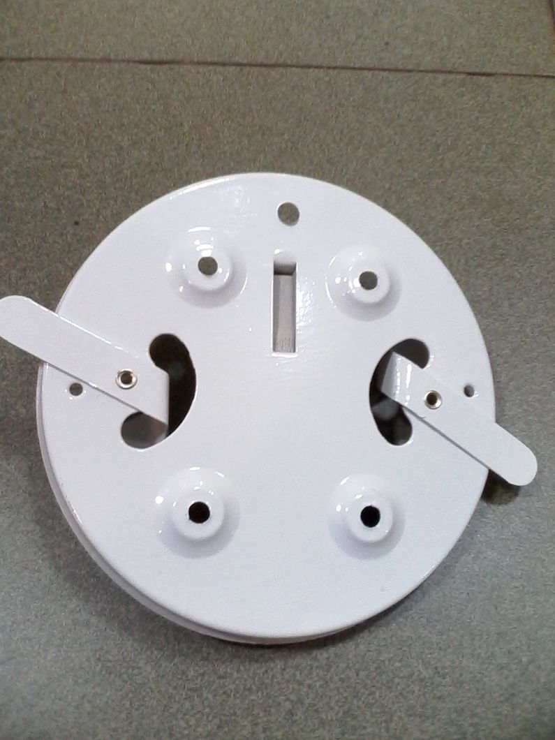Настенный и потолочный светильник "Таблетка" матовий 1 лампа диаметр 22 см, Белый, Белый