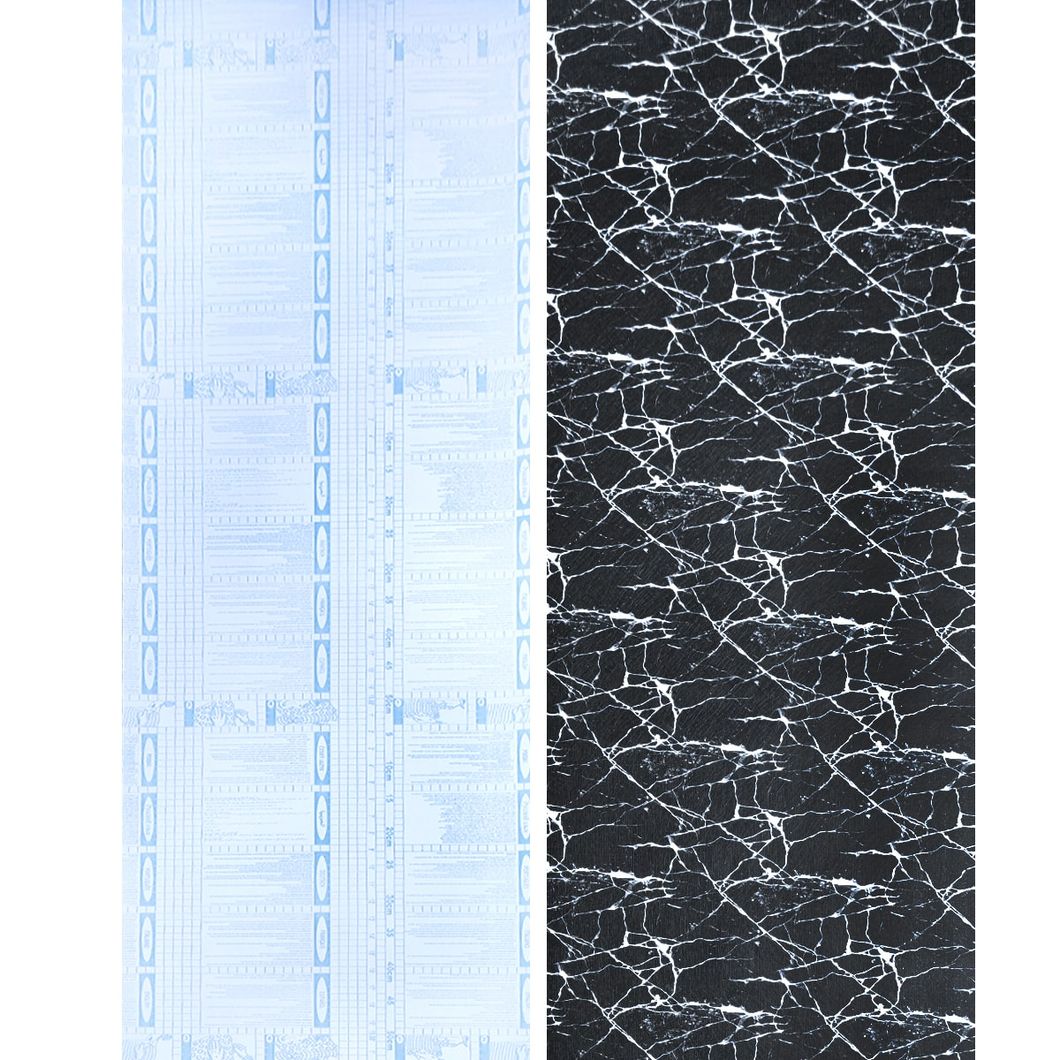 Самоклеющаяся декоративная пленка черный мрамор 0,45Х10М (KN-M0026-1), Черный, Черный