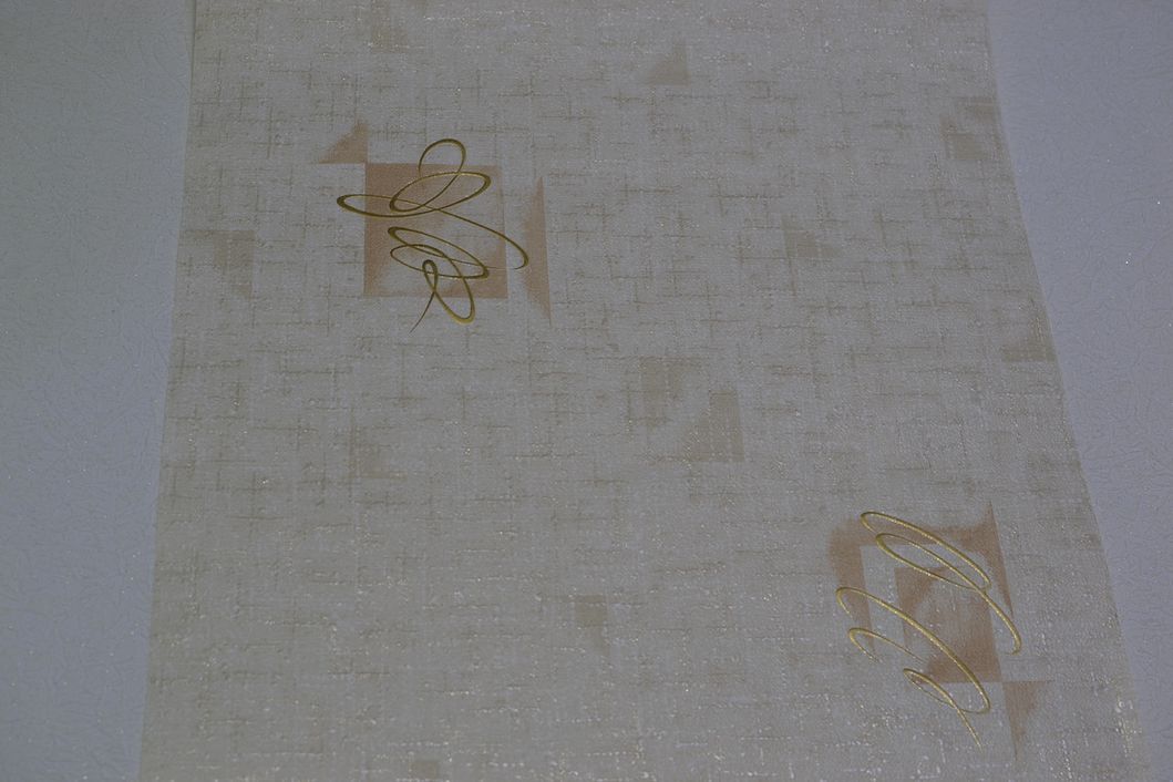 Обои дуплексные на бумажной основе Славянские обои Gracia В66,4 Автограф бежевый 0,53 х 10,05м (5055 - 01)