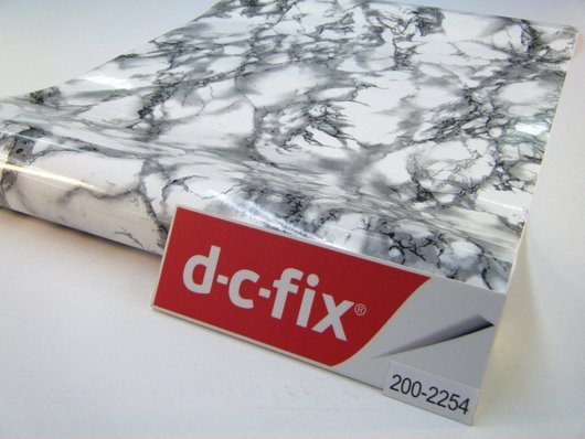 Самоклейка декоративная D-C-Fix Мрамор белый полуглянец 0,45 х 15м, Белый, Белый