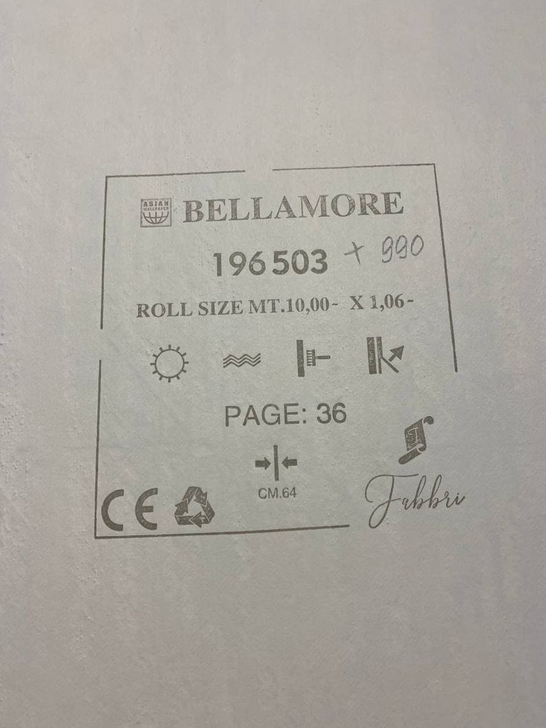 Обои виниловые на флизелиновой основе Wiganford Bellamore серо-бежевый 1,06 х 10,05м (196503)