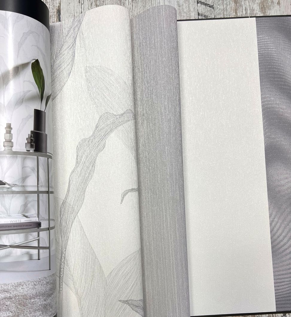 Шпалери вінілові на флізеліновій основі Erismann Elle Decoration сірий 1,06 х 10,05м (12117-31)