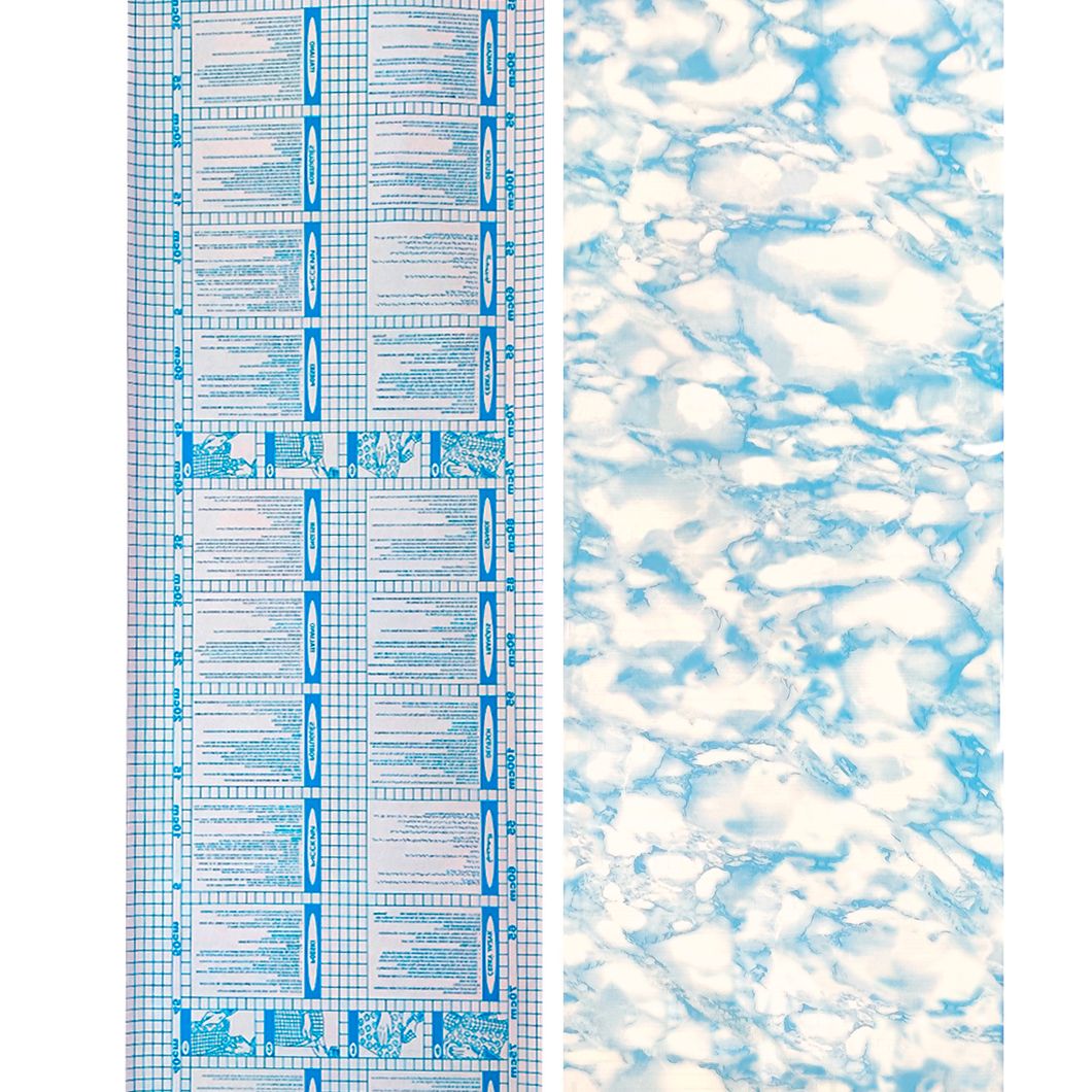 Самоклеюча декоративна плівка блакитний мармур 0,45Х10М (36019), Блакитний, Голубий