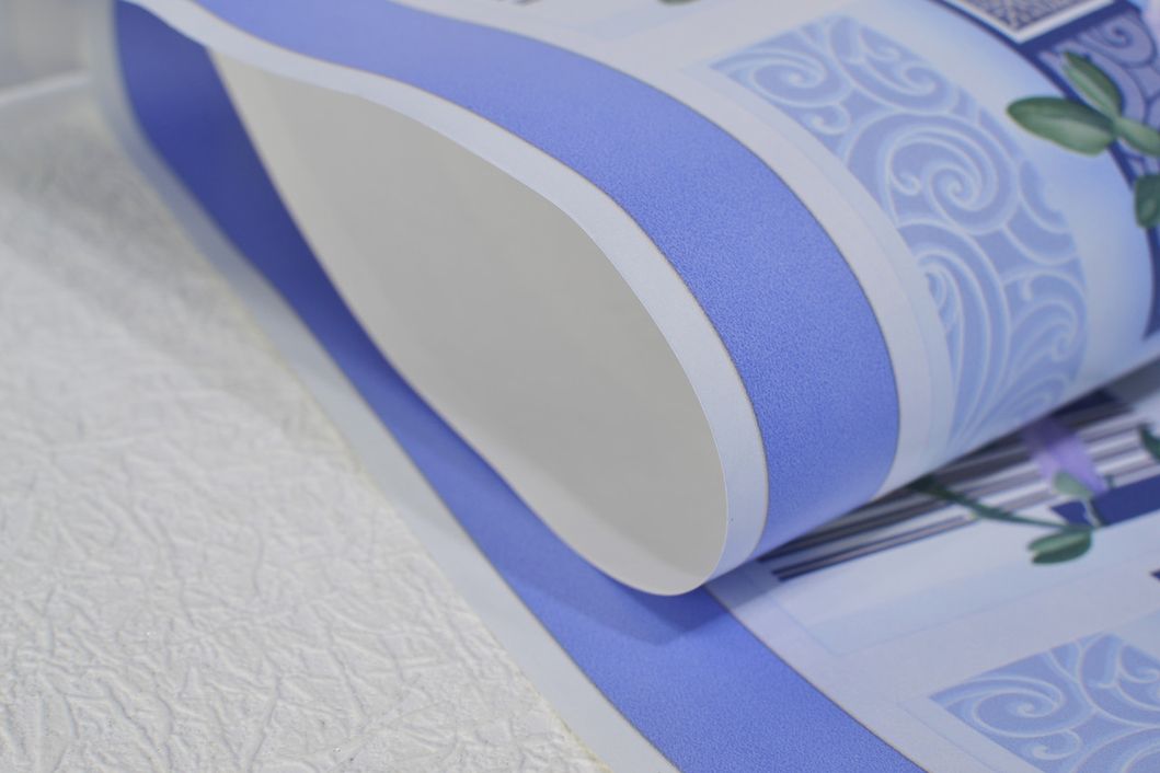 Шпалери вологостійкі на паперовій основі Слов'янські шпалери Venice В56,4 Суланжа блакитний 0,53 х 10,05м (7062-003),
