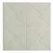 Панель стеновая самоклеящаяся декоративная 3D плитка белая оригами 700х700х6.5мм, Белый