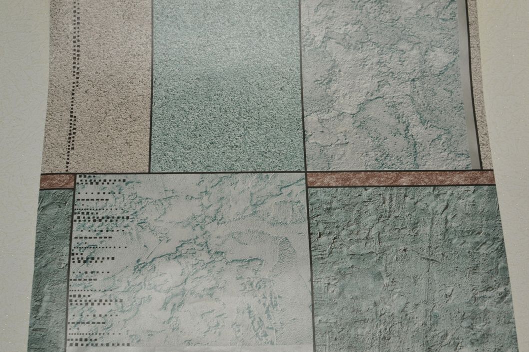 Обои влагостойкие на бумажной основе Континент Орион бирюзовый 0,53 х 10,05м (2169)
