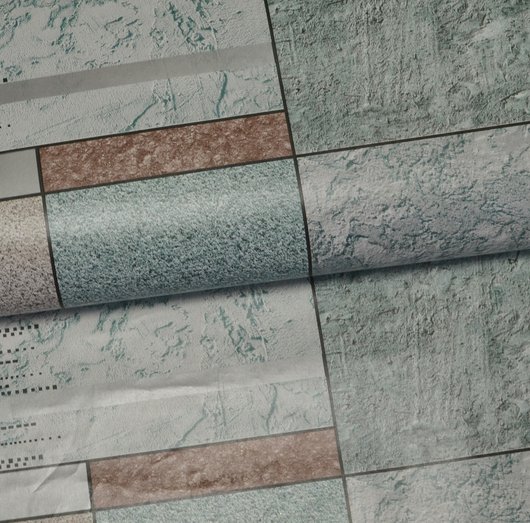 Шпалери вологостійкі на паперовій основі Континент Орион бірюзовий 0,53 х 10,05м (2169)