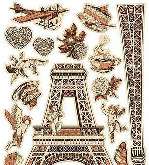 Наклейка декоративная Наш Декупаж Эйфелевая башня Франция