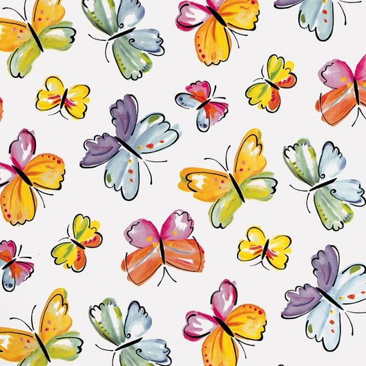 Самоклейка декоративная D-C-Fix Бабочки разноцветный полуглянец 0,45 х 1м, Разноцветный