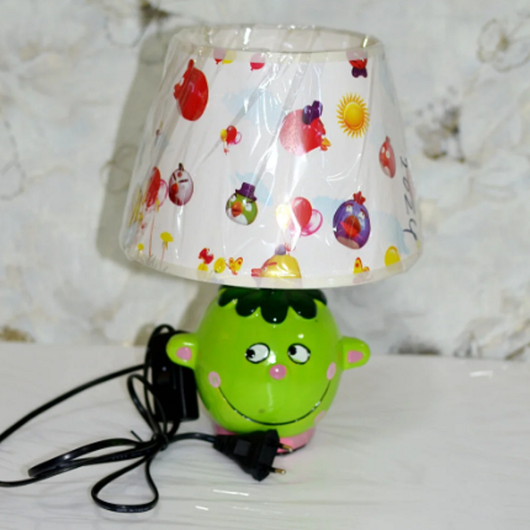 Лампа настільна, 1 лампа, висота лампи - 27 см, діаметр абажура - 20, Зелений