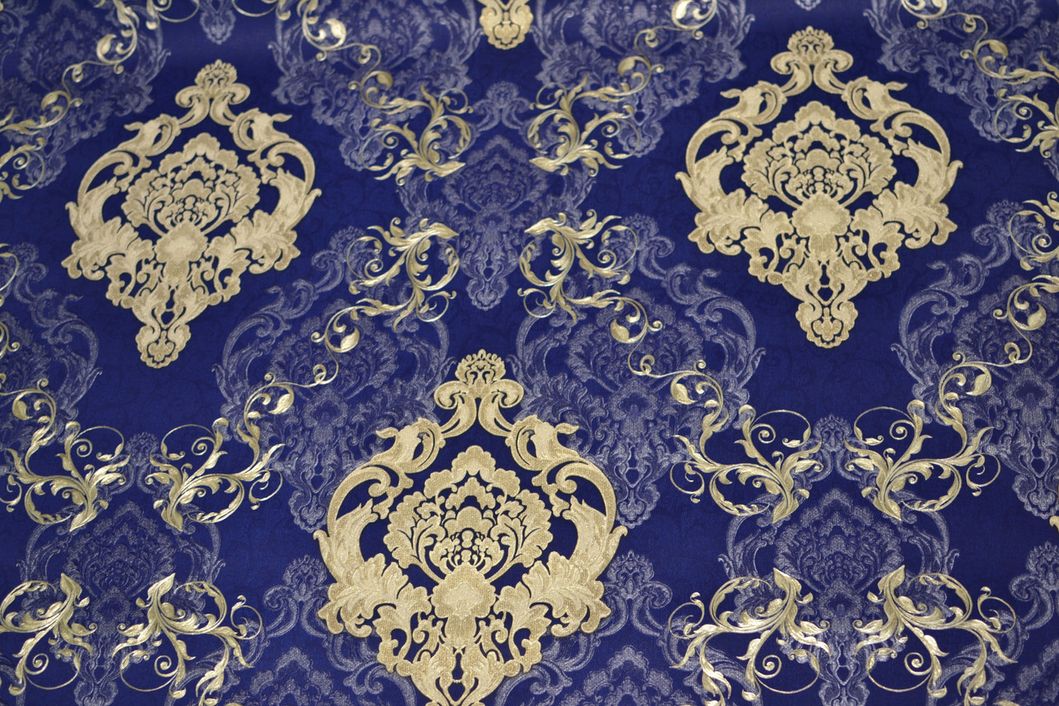 Шпалери вінілові на флізеліновій основі ArtGrand Династія Декор синій 1,06 х 10,05м (840DN47)