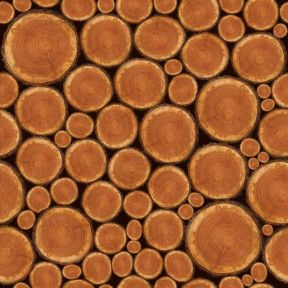 Самоклейка декоративная Patifix Деревянный сруб коричневый глянец 0,45 х 1м, Коричневый, Коричневый