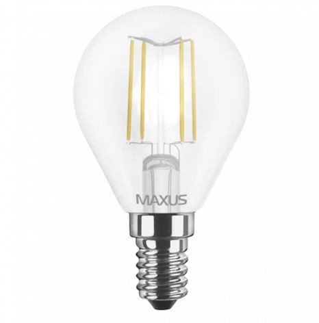 Лампа светодиодная LED MAXUS C45 4W E14 яркий цвет