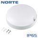 Світильник світлодіодний 1-NCP-1402 12W 6500K круг IP65 TM NORTE USD (1-NCP-1402), Білий, Білий