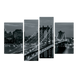 Картина модульная 4 части Подвесной мост 80 х 120 см