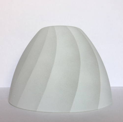 Плафон для люстры диаметр верхнего отверстия 3,6 см высота 10 см, Белый, Бежевый