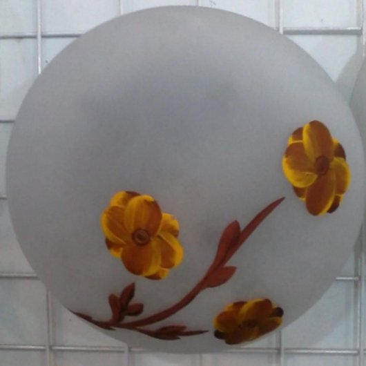 Настенный и потолочный светильник "Таблетка", 1 лампа, цветы