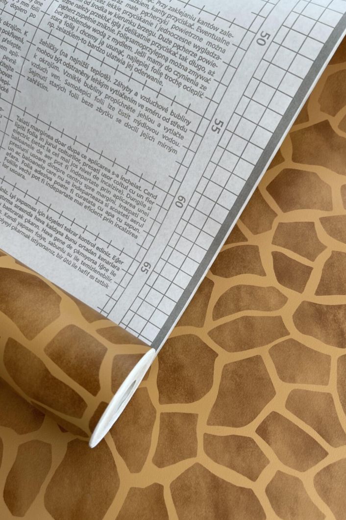 Самоклейка декоративная GEKKOFIХ кожа жирафа полуглянец 0,45 х 15м (12624)
