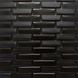 Панель стінова самоклеюча декоративна 3D чорний кірпіч 700х770х7мм, Черный