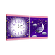 Часы модульная картина Луна 29 см х 60 см