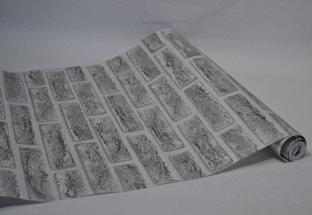 Шпалери вологостійкі на паперовій основі Ексклюзив сірий 0,53 х 10,05м (205-01)