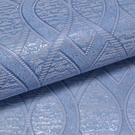 Шпалери акрилові на паперовій основі Слов'янські шпалери B77,4 Аманда 2 блакитний 0,53 х 10,05м (5185 - 03)
