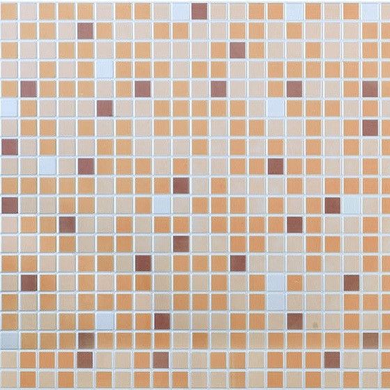 Панель стеновая декоративная пластиковая мозаика ПВХ "Микс Коричневый" 956 мм х 480 мм, Коричневый, Коричневый