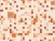Обои виниловые на бумажной основе супер мойка Славянские обои Expromt B49,4 Клеточка оранжевый 0,53 х 10,05м (5584 - 02)