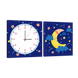 Годинник модульний картина Місяць 29 см х 60 см
