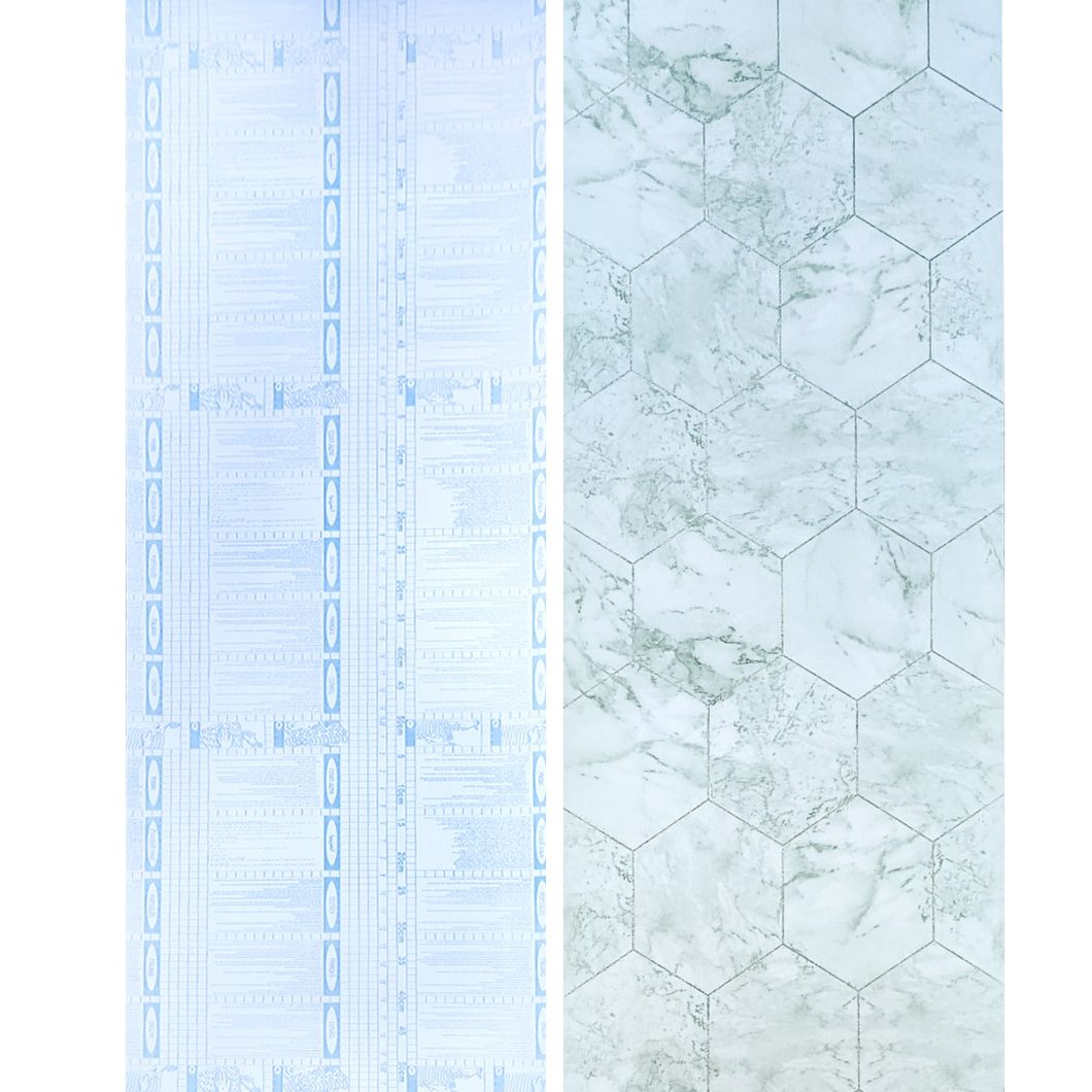 Самоклеюча декоративна плівка нефритовий мармур срібні соти 0,45Х10М (KN-X0051-4), серый, Сірий