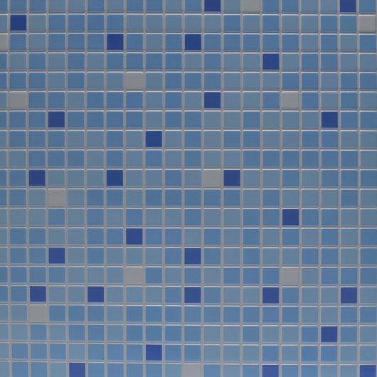 Панель стеновая декоративная пластиковая мозаика ПВХ "Микс Голубой" 956 мм х 480 мм, Голубой, Голубой