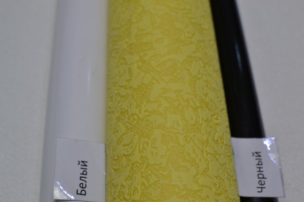 Шпалери вінілові на флізеліновій основі Слов'янські шпалери VIP Стефані жовтий 1,06 х 10,05м (1002-12)