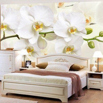 Фотообои плотная бумага ПРЕСТИЖ №49 Орхидея 392 см х 204 см