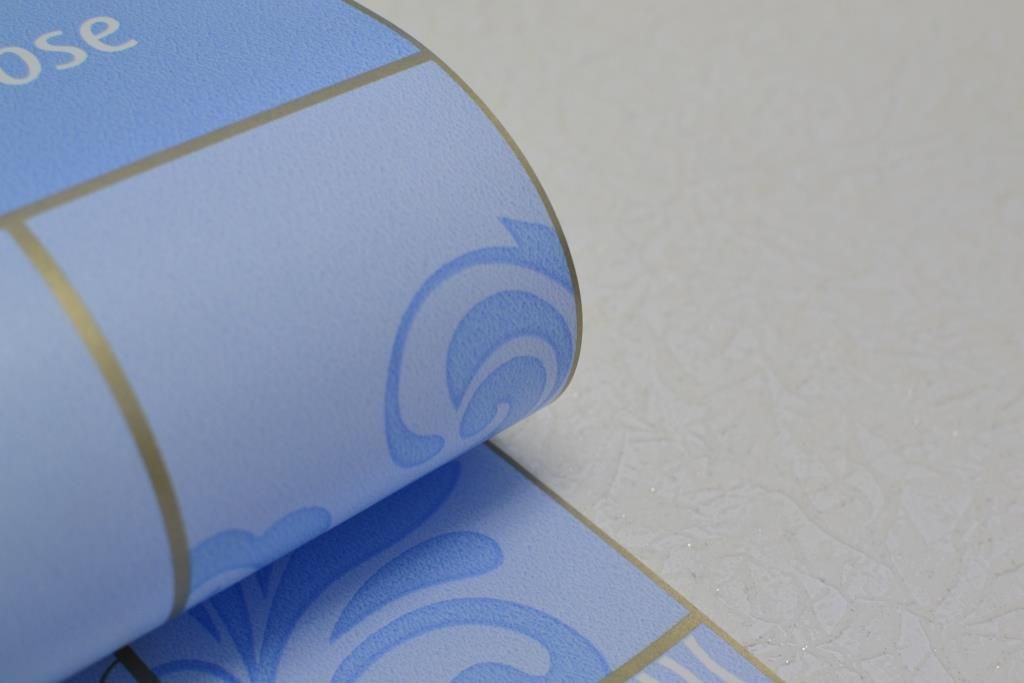 Шпалери вологостійкі на паперовій основі Слов'янські шпалери Venice В56,4 блакитний 0,53 х 10,05м ((7199-003), ограниченное количество
