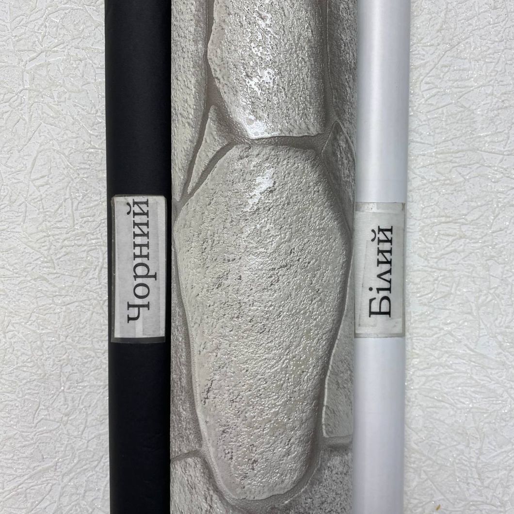 Обои виниловые на бумажной основе супер мойка Славянские обои Expromt B49.4 Серый Камень 0,53 х 10м (5849-06)