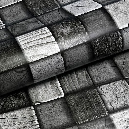 Шпалери вологостійкі на паперовій основі Континент Даміано чорний 0,53 х 10,05м (2216)