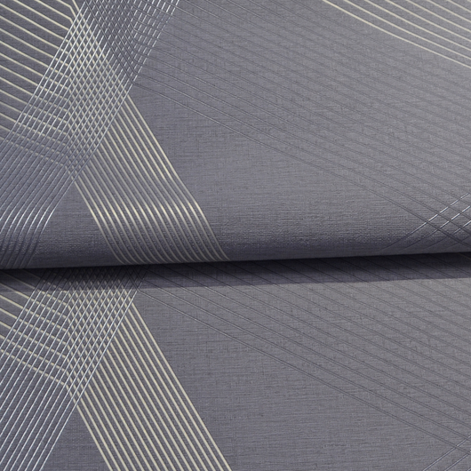 Обои виниловые на флизелиновой основе Vinil Wallpaper Factory ТФШ Грани Декор светло-серый 1,06 х 10,05м (4-1431)