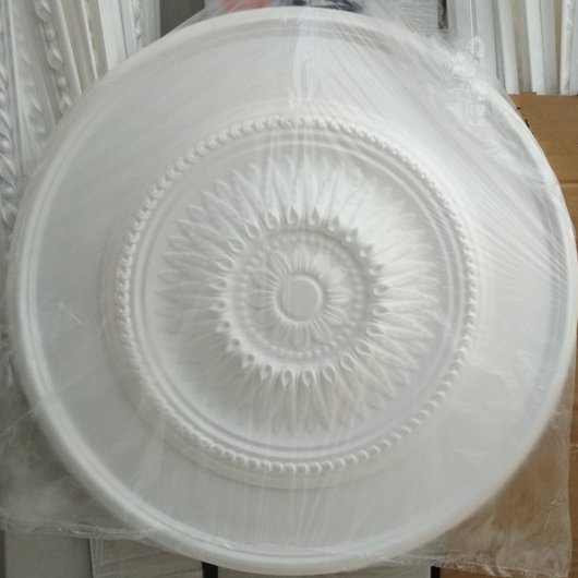 Розетка потолочная круглая диаметр 63 см, Белый, Белый