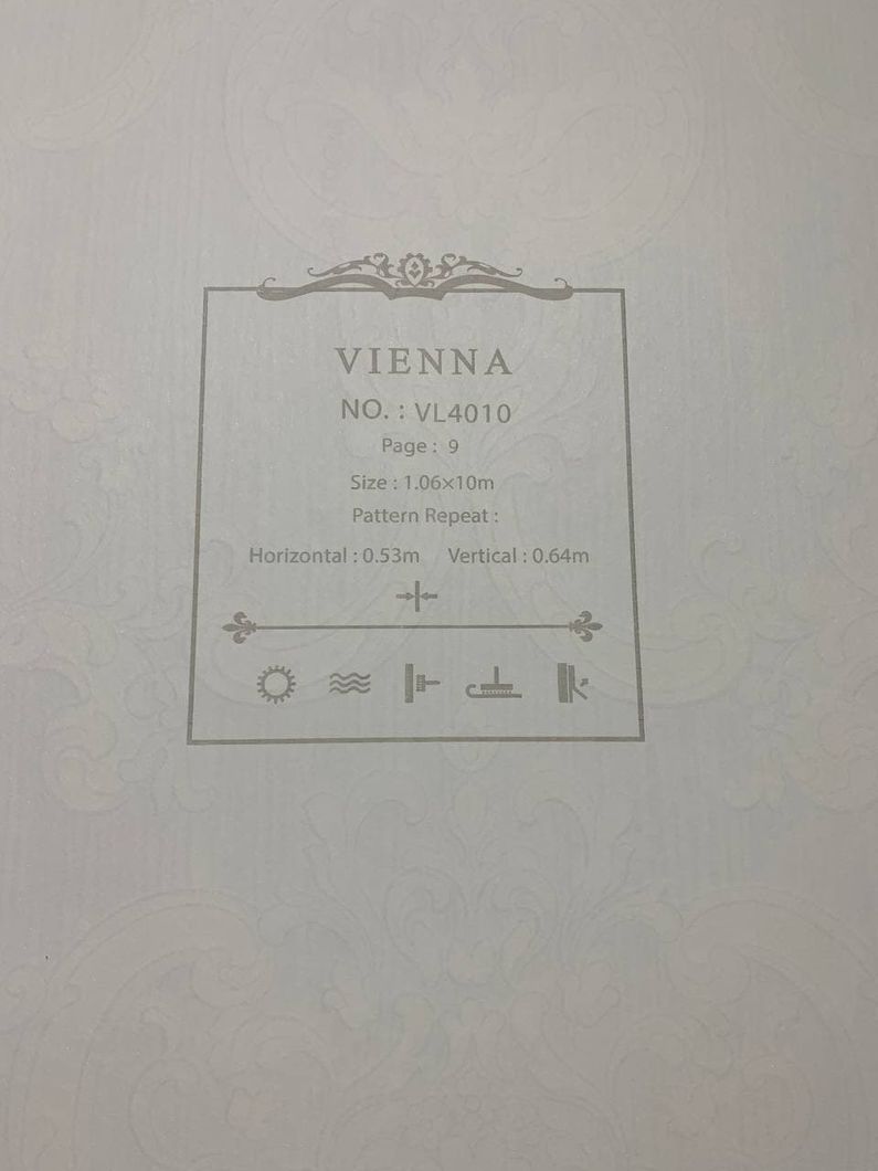 Обои виниловые на флизелиновой основе Vienna бронза 1,06 х 10,05м (VL4010)