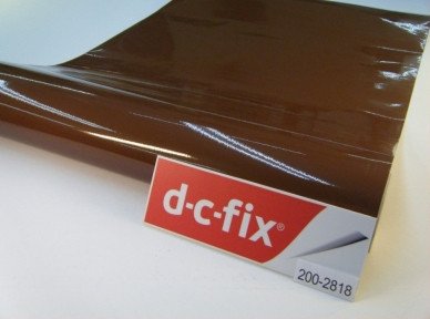 Самоклейка декоративная D-C-Fix Однотонная коричневый глянец 0,45 х 15м, Коричневый, Коричневый