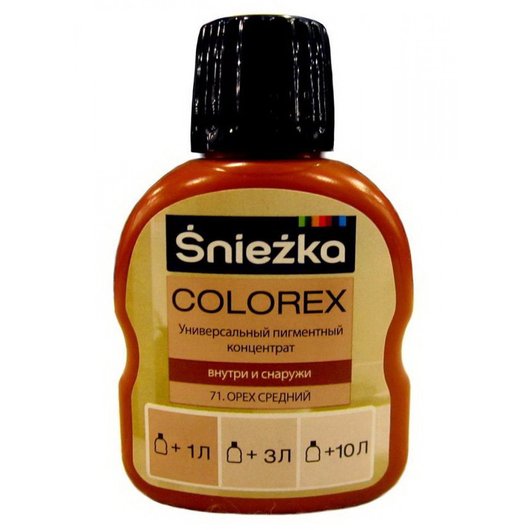 Універсальний пігментний концентрат Sniezka Colorex 71 горіх середній 100 мл, Фиолетовый, Фіолетовий