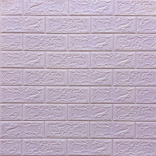 Панель стеновой самоклеящийся декоративный 3D Кирпич сиреневый 700х770х5мм, Сиреневый