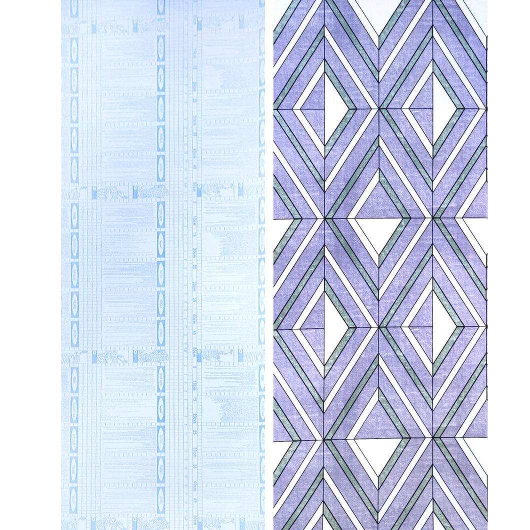Самоклеюча декоративна плівка зелені ромби 0,45Х10М (KN-X0048-4), Фиолетовый, Фіолетовий