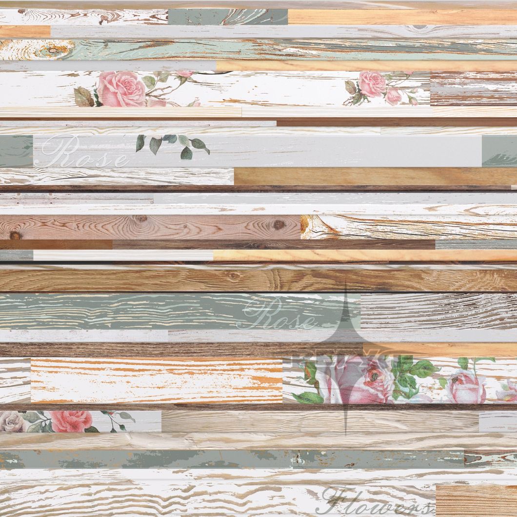 Панель стеновая декоративная пластиковая ПВХ "Винтаж" 957 мм х 480 мм, Разные цвета, Разные цвета