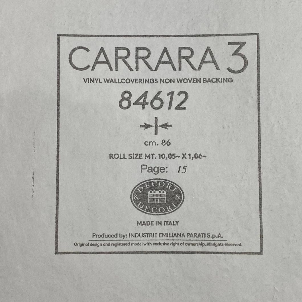 Обои виниловые на флизелиновой основе Emiliana Parati Carrara бежевый 1,06 х 10,05м (84612)