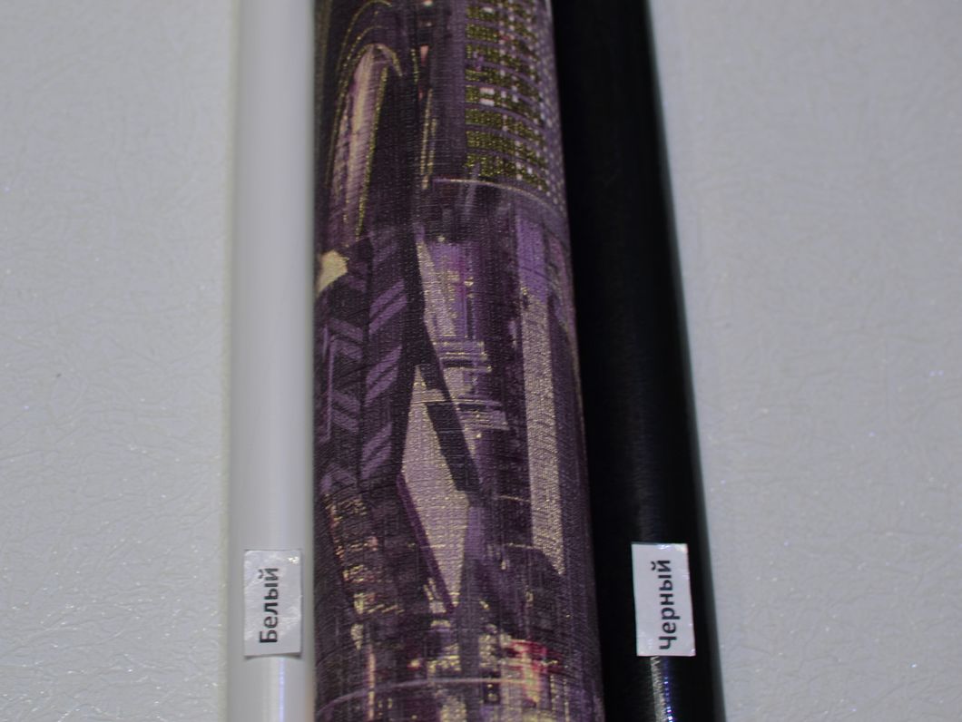 Шпалери вінілові на флізеліновій основі Слов'янські шпалери Le Grand Platinum B107 Столиця фіолетовий 1,06 х 10,05м (487-07)