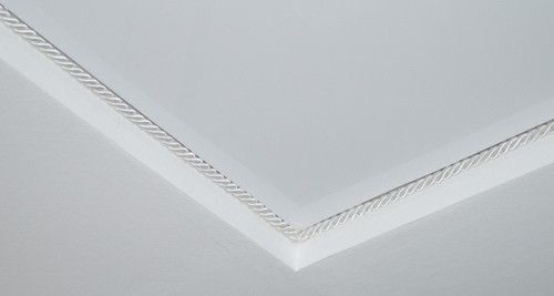 Шнур декоративний кант для натяжних стель Біле срібло сірий 0,010 х 1м