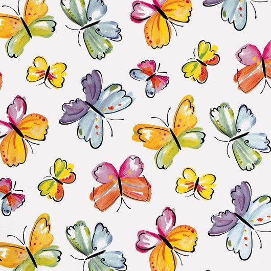 Самоклейка декоративна D-C-Fix Метелики різнокольоровий напівглянець 0,45 х 15м, Разноцветный, Різнокольоровий